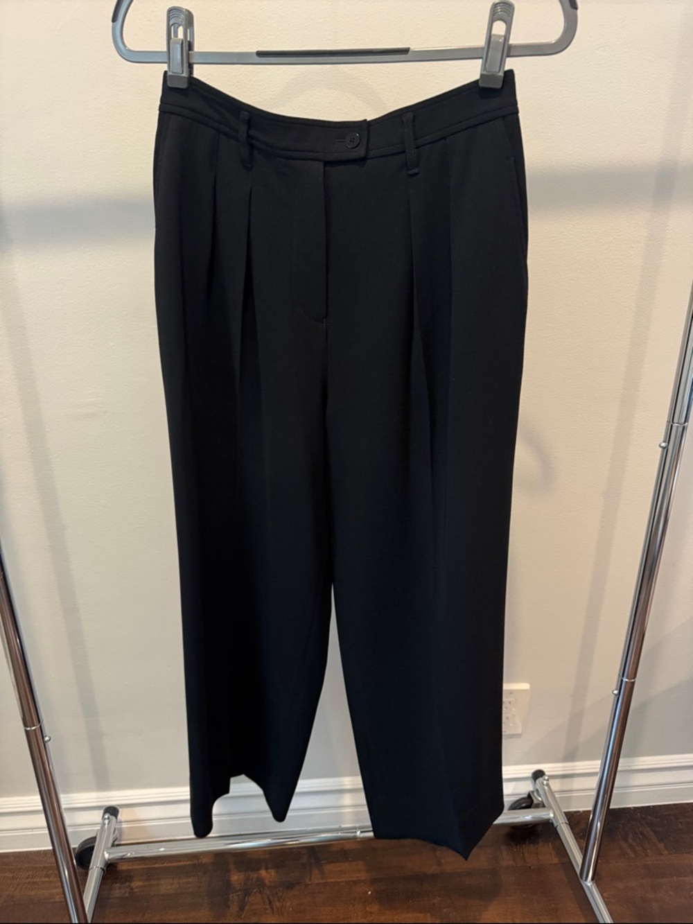 Babaton Black High-Rise Wide-Leg Trousers - Picture 6 of 7